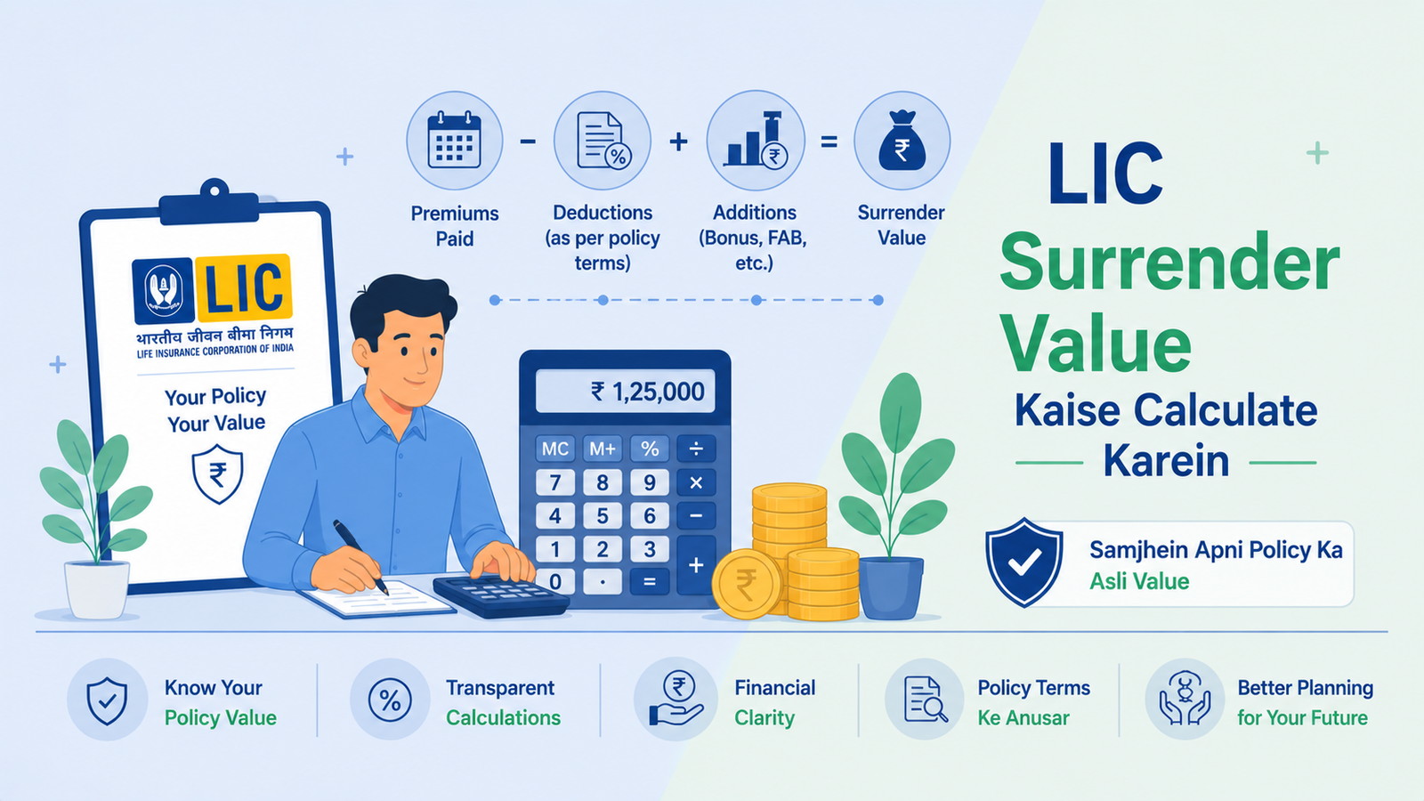 LIC Surrender Value Kaise Calculate Karein
